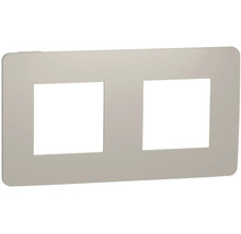 Dvojrámeček Schneider Electric Nová Unica Color NU280426 taupe/bílý