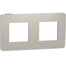 Dvojrámeček Schneider Electric Nová Unica Color NU280428 taupe/černý