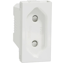 Zásuvka Schneider Electric Nová Unica NU303118 pro ploché vidlice bílá