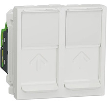 Datová zásuvka Schneider Electric Nová Unica NU342018 2x RJ45 bílá