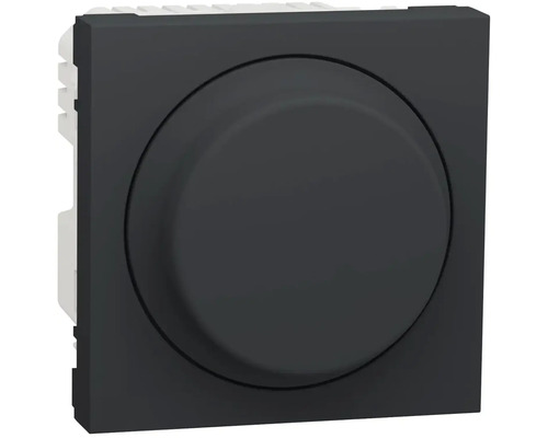 Stmívač Schneider Electric Nová Unica NU351454 otočný pro LED svítidla antracit Otočný stmívač pro montáž na stěnu