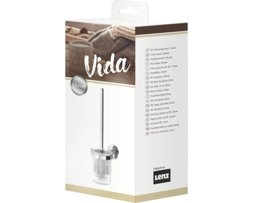 Balení sady WC štětky s chromovými prvky