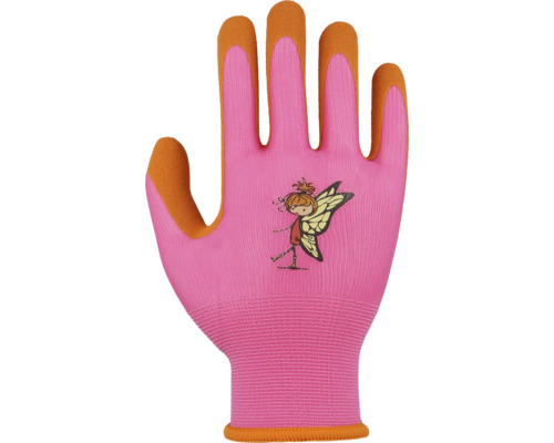 Dětské rukavice Floralie Uni vel. 4 růžovo-oranžové