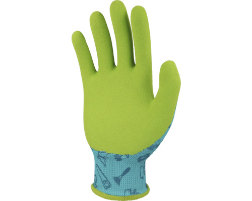 Zahradní rukavice se vzorem nářadí