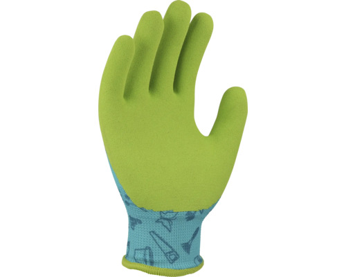 Zahradní rukavice se vzorem nářadí