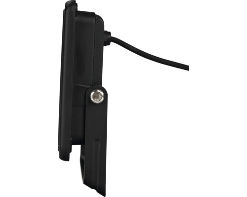 Černý LED reflektor s kabelem z boku