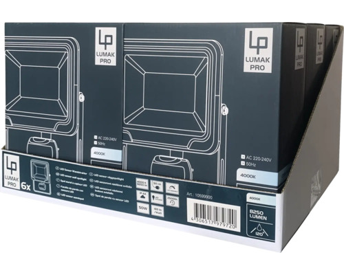 Balení LED reflektoru Lumak Pro v displeji