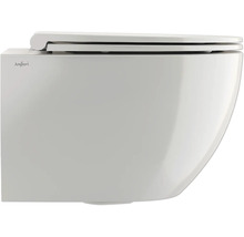 Závěsné WC Jungborn Mandara/Two 52 bez splachovacího kruhu se systémem splachování Turbo Flush bílé s WC sedátkem-thumb-2