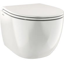 Závěsné WC Jungborn Mandara/Two 52 bez splachovacího kruhu se systémem splachování Turbo Flush bílé s WC sedátkem-thumb-0