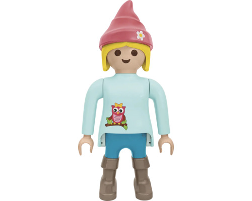 Playmobil figurka dívka s čepicí a dekorem sovy