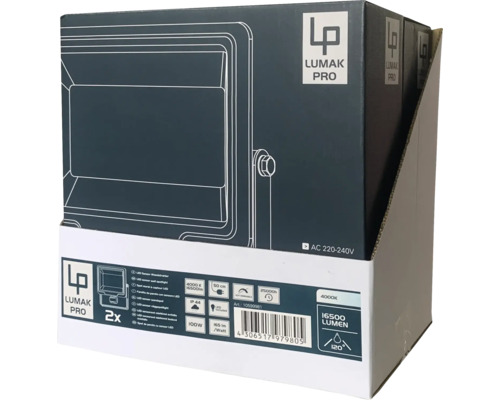 Balení dvou LED reflektorů Lumak Pro s 16500 lumeny