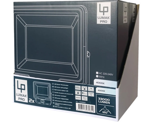 Balení LED senzorového nástěnného svítidla Lumak Pro