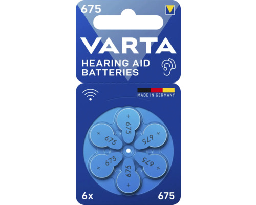 Baterie Varta PR44 do naslouchátka bal. = 8 ks Baterie do sluchadel Varta typ 675, balení 6 kusů