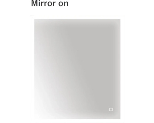 Obdélníkové zrcadlo s osvětlením