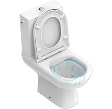 Ideal STANDARD kombinované WC bez splachovacího kruhu Exacto bílé se splachovací nádržkou a WC sedátkem bílé R006901-thumb-2