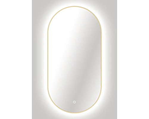 Oválné zrcadlo s osvětlením
