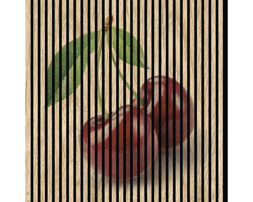 Designový akustický panel DIGI05O 1133x19x1195 mm Dekorativní deska s motivy třešní