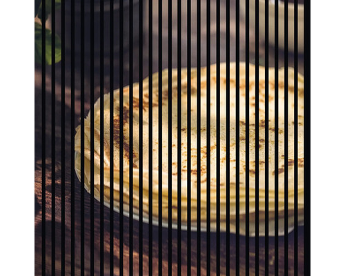 Designový akustický panel DIGI05V 1133x19x1195 mm Hromada palačinek na dřevěném stole