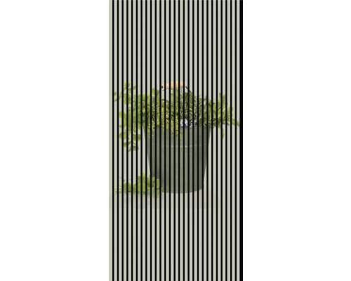 Designový akustický panel DIGI05N 1133x19x2400 mm Květináč s různými rostlinami