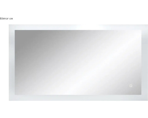 Obdélníkové zrcadlo s LED osvětlením