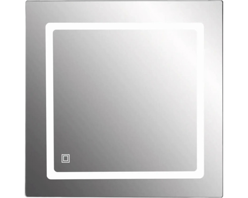 Čtvercové zrcadlo s LED osvětlením