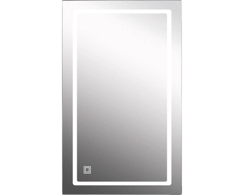 Obdélníkové zrcadlo do koupelny s LED osvětlením