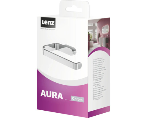 Balení držáku toaletního papíru Lenz Aura, chrom