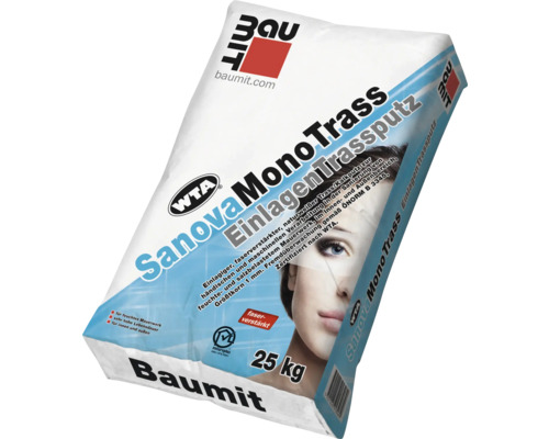 Vak Sanova MonoTrass Einlagen Trassputz, 25 kilogramů