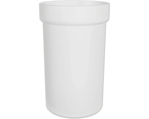 Bílý plastový květináč