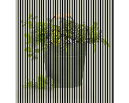 Designový akustický panel DIGI05N 2253x19x2400 mm Kbelík s rostlinami