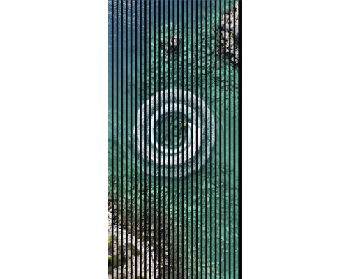 Designový akustický panel DIGI05E 1133x19x1195 mm Pohled shora na wakeboardistu na vodě