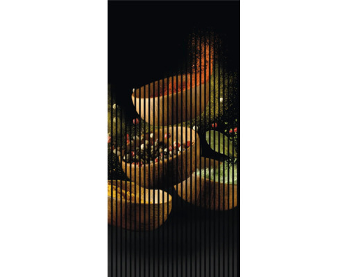 Designový akustický panel DIGI05H 1133x19x2400 mm Různé koření v dřevěných miskách