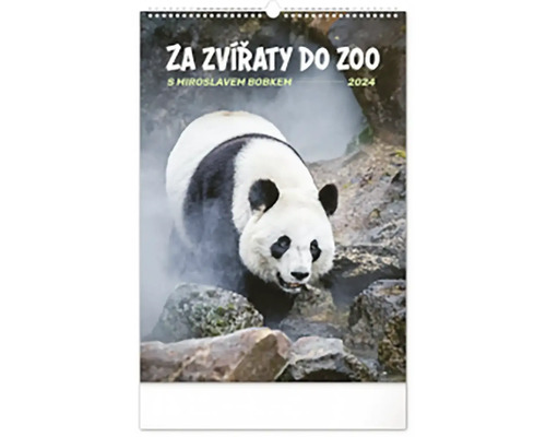 Nástěnný kalendář Za zvířaty do zoo 2024