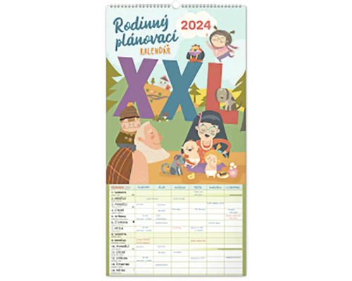 Kalendář Rodinný plánovací XXL 2024