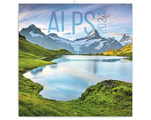 Poznámkový kalendář Alpy 2024