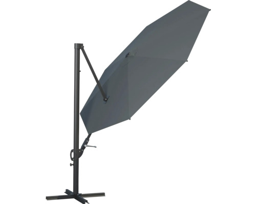 Zahradní slunečník s boční nohou a základnou