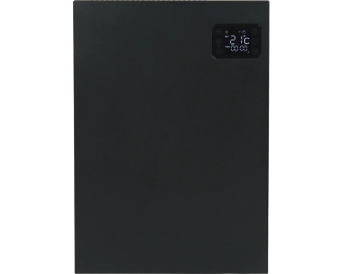 Černý infračervený ohřívač s digitálním ukazatelem teploty