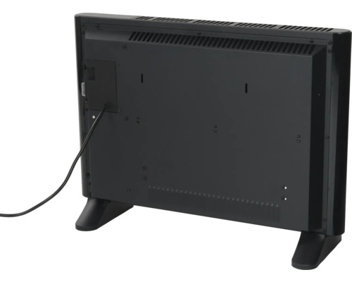 Pohled zezadu na radiátor s napájecím kabelem