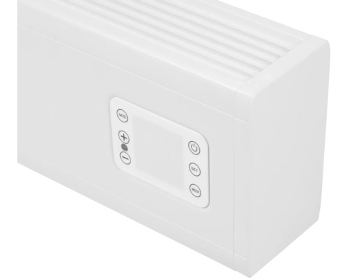 Detailní pohled na radiátor s ovládacími prvky