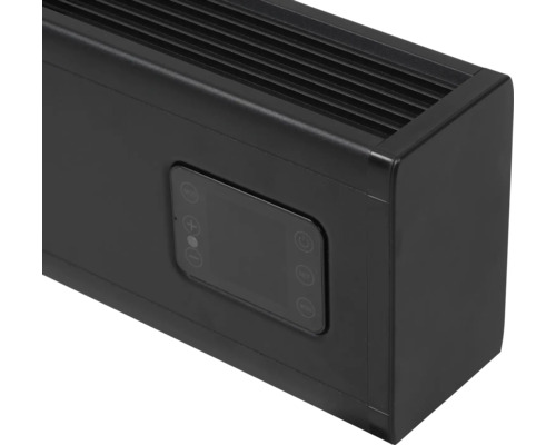 Detailní pohled na radiátor s ovládacími prvky