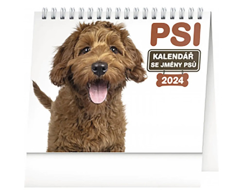 Stolní kalendář Psi – se jmény psů 2024