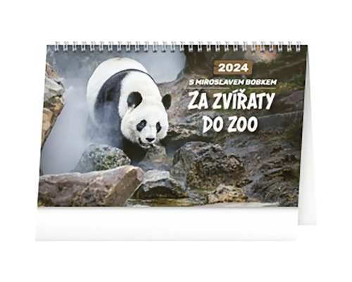 Stolní kalendář Za zvířaty do zoo 2024