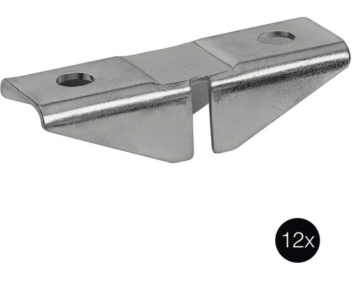 Kovový úhelník pro upevnění nábytku, balení 12 kusů