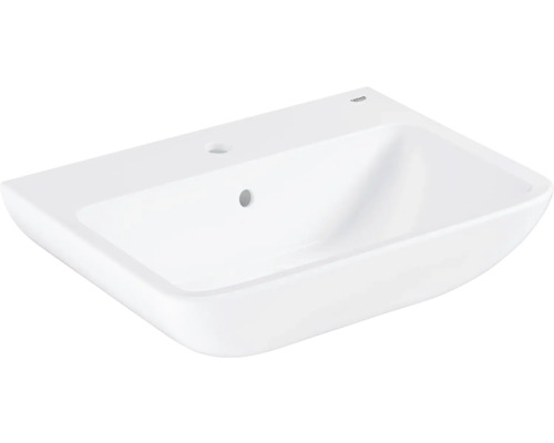 Klasické umyvadlo GROHE Start Edge Ceramic keramika bílá 600 x 448 39950000 Bílé keramické umyvadlo s jedním otvorem pro baterii a přepadem