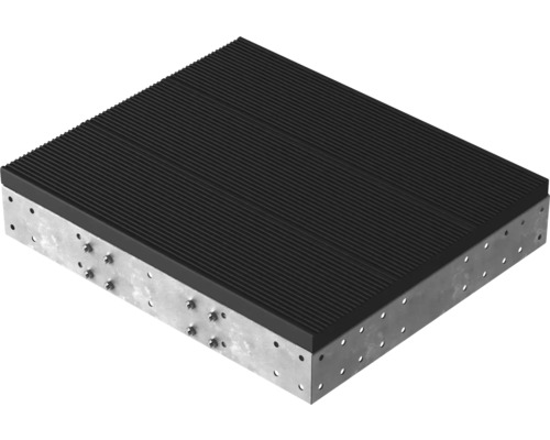 Platforma Pertura Tallis antracit 80x88 cm Žebrovaná ocelová betonová deska s montážními otvory