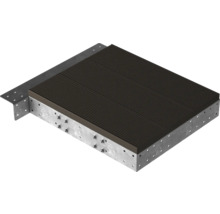 Teracový prvek s podkladovou konstrukcí a upevněním terasy