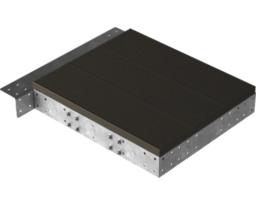 Meziplatforma Pertura Tallis tmavě hnědá 80x88 cm Teracový prvek s podkladovou konstrukcí a upevněním terasy
