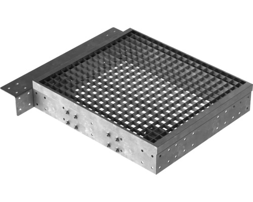 Platforma Pertura Tallis rošt 80x88 cm Kovová podlahová vpusť s mřížkou