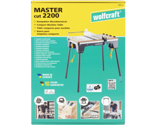 Wolfcraft Master Cut 2200 strojní stůl, kompaktní pracovní stůl