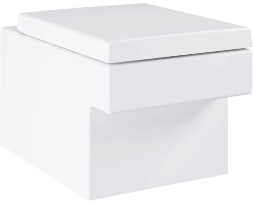 Záchodové prkénko GROHE Cube Ceramic bílá s automatickým zavíráním 39488000